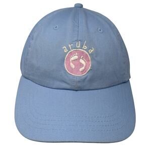 Aruba Slideback Baseball Hat Blue One Size Adjustable Embroidered